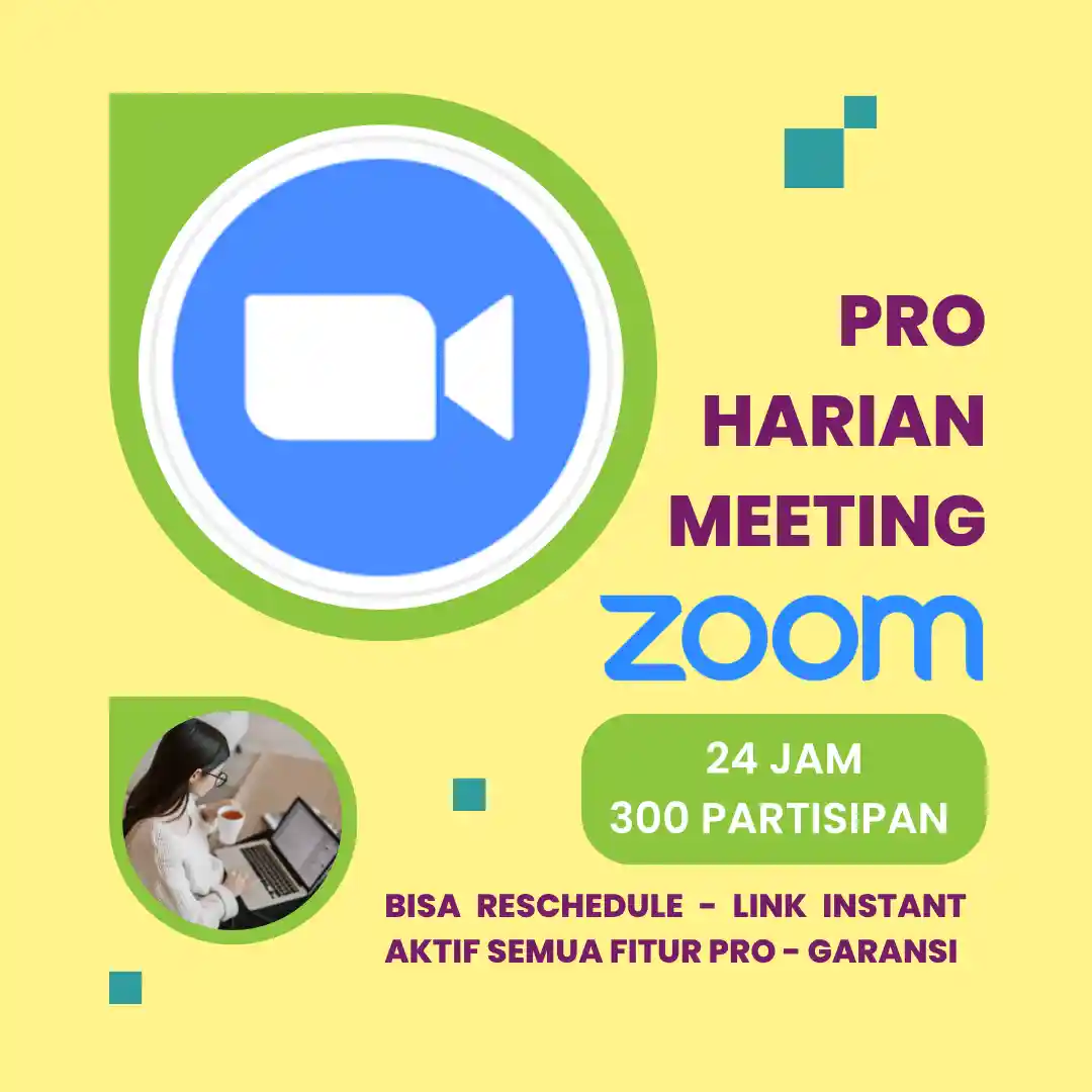 Zoom Harian 300 Partisipan - 24 Jam